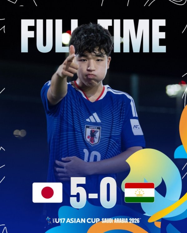 世界杯(中国) U17亚洲杯-日本5-0横扫塔吉克斯坦进4强 将战韩国/乌兹别克胜者