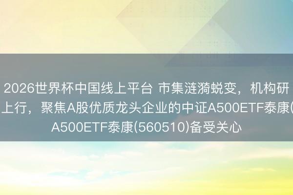 2026世界杯中国线上平台 市集涟漪蜕变,机构研判大所在仍然有望上行,聚焦A股优质龙头企业的中证A500ETF泰康(560510)备受关心