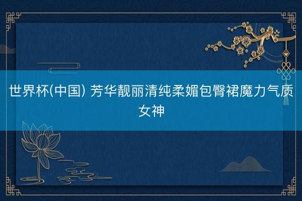 世界杯(中国) 芳华靓丽清纯柔媚包臀裙魔力气质女神