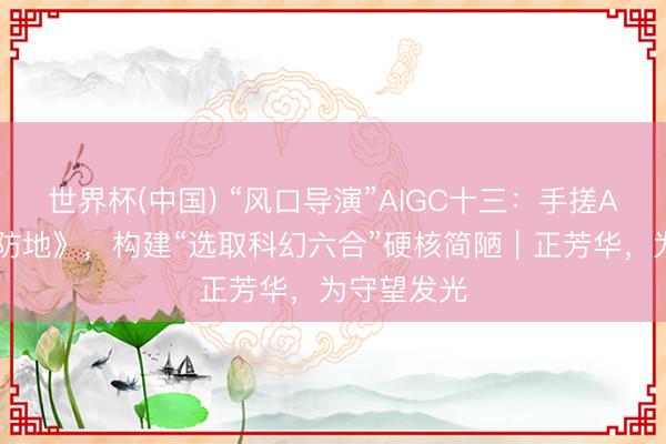 世界杯(中国) “风口导演”AIGC十三:手搓AI剧《天枢防地》,构建“选取科幻六合”硬核简陋|正芳华,为守望发光